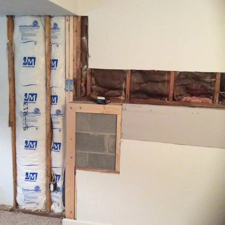 Wall insulation replacement during Basement Flood Cleanup in Calipatria